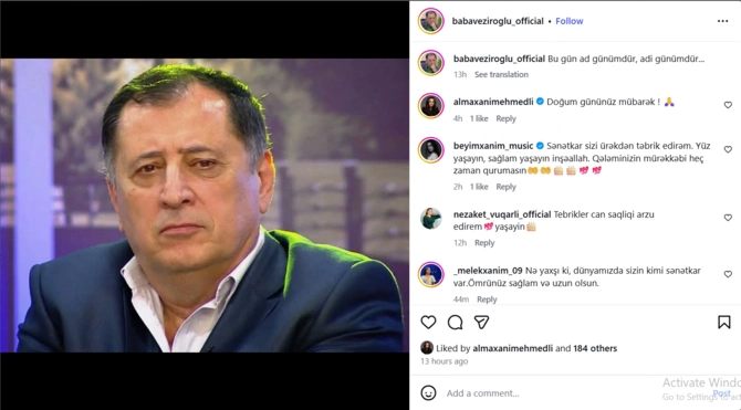 71 yaşlı Baba Vəziroğlu: 