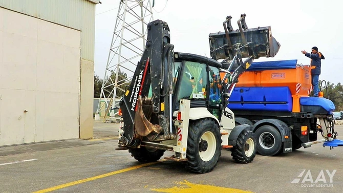 Bakıda qar hazırlıqlarına başlanıldı