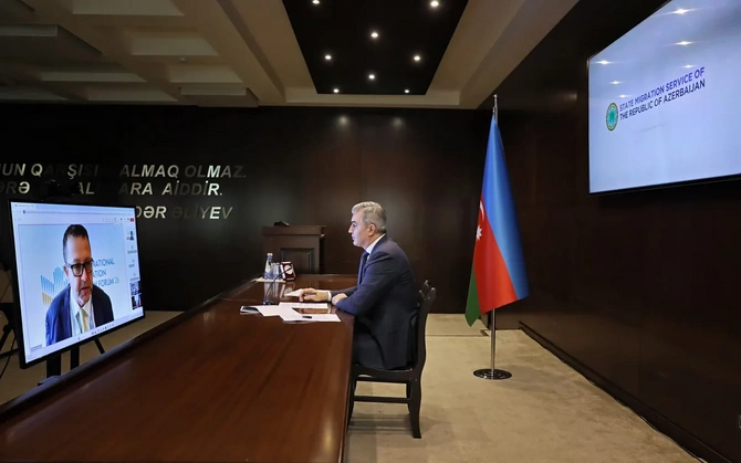 Vüsal Hüseynov BMT-nin rəsmisi ilə Beynəlxalq Miqrasiya İcmalı Forumuna hazırlıq işlərini müzakirə edib