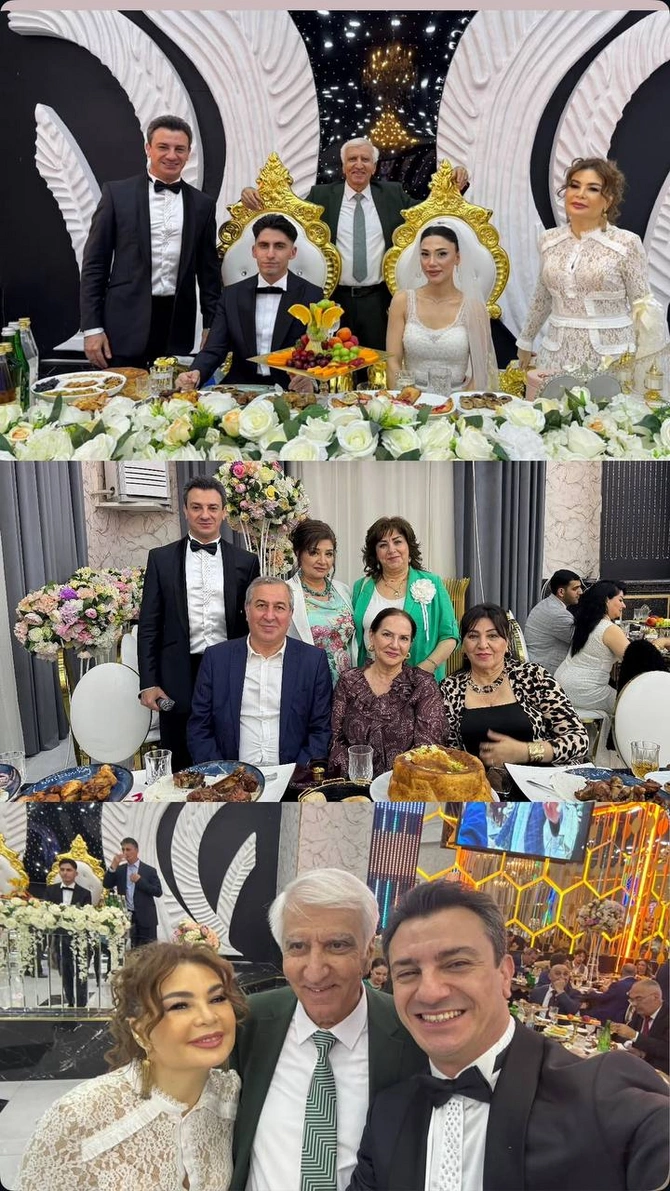 İlham Namiq Kamalın oğlunun toyundan görüntülər