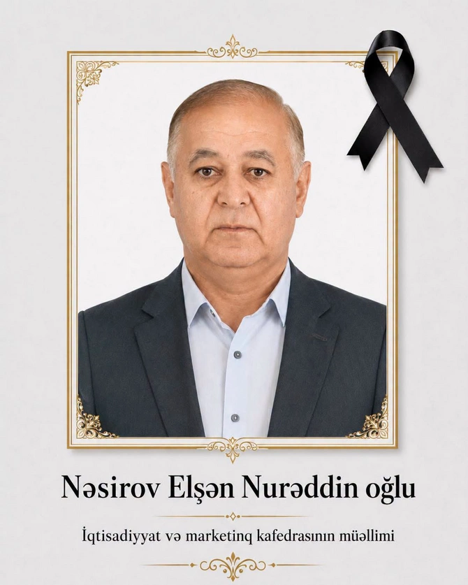 Universitet müəllimi vəfat edib