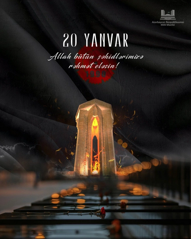 Milli Məclisin sədri 20 Yanvar faciəsinin ildönümü ilə bağlı paylaşım edib