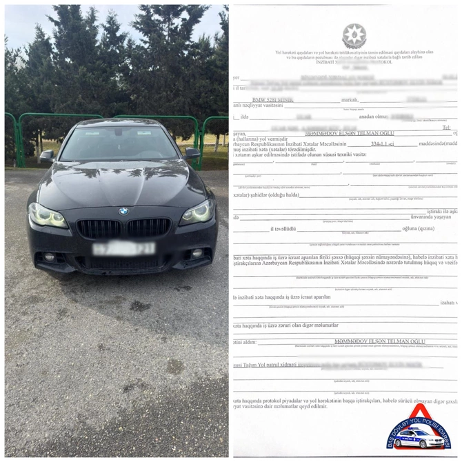 Xırdalan-Binəqədi yolunda BMW saxlanıldı - Sürücünün Narkotik aludəçisi olduğu üzə çıxdı