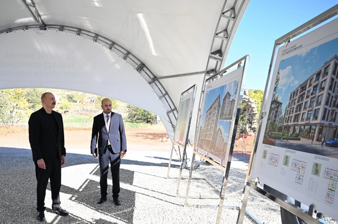 The foundation for the second and third residential complexes has been laid in the city of Jabrayil The foundation for the second and third residential complexes has been laid in the city of Jabrayil