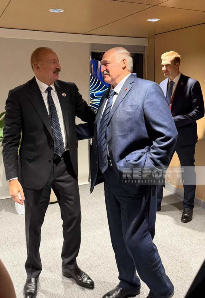 Bişkekdə Azərbaycan və Belarus prezidentlərinin görüşü olub