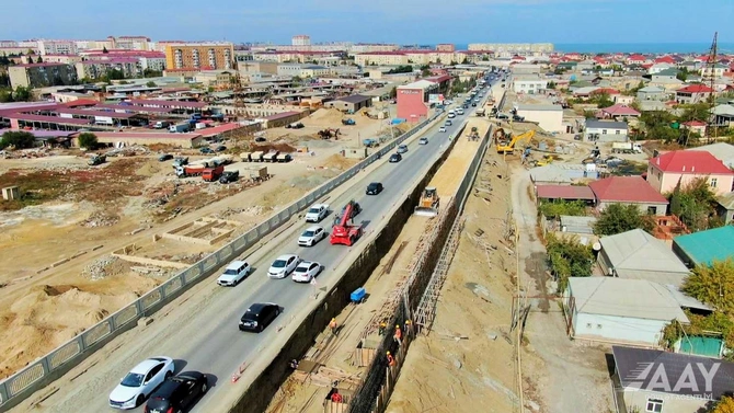 Sumqayıt şəhərini Saray körpüsü ilə birləşdirən yolla bağlı son vəziyyət Sumqayıt şəhərini Saray körpüsü ilə birləşdirən yolla bağlı son vəziyyət