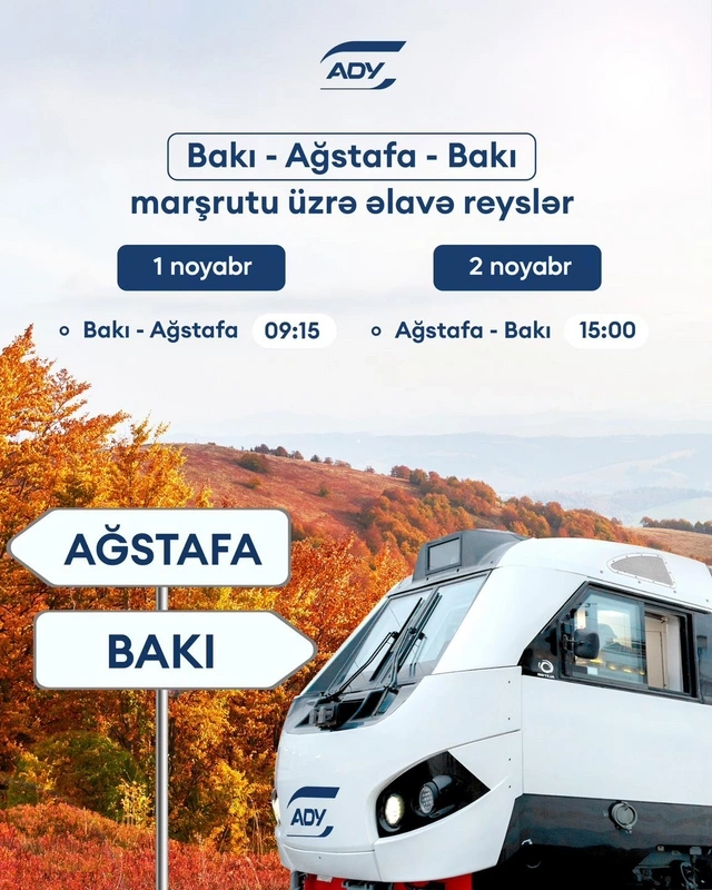 Bakı-Ağstafa və Ağstafa-Bakı marşrutu üzrə əlavə reyslər təyin edilir Bakı-Ağstafa və Ağstafa-Bakı marşrutu üzrə əlavə reyslər təyin edilir