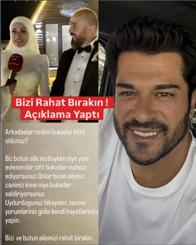 Bacısının toyuna getməyən Burak Özçivit: 