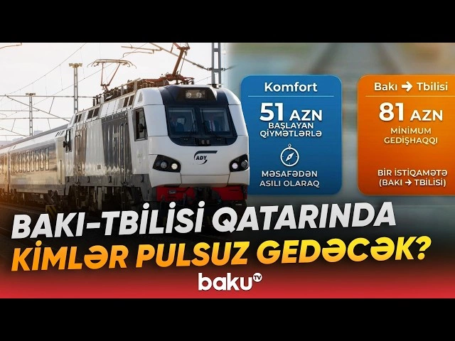 Bakı-Tbilisi-Bakı qatarından kimlər pulsuz istifadə edəcəklər? - TƏFƏRRÜAT