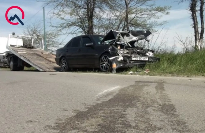 Ağstafada qəza, xəsarət alanlar var