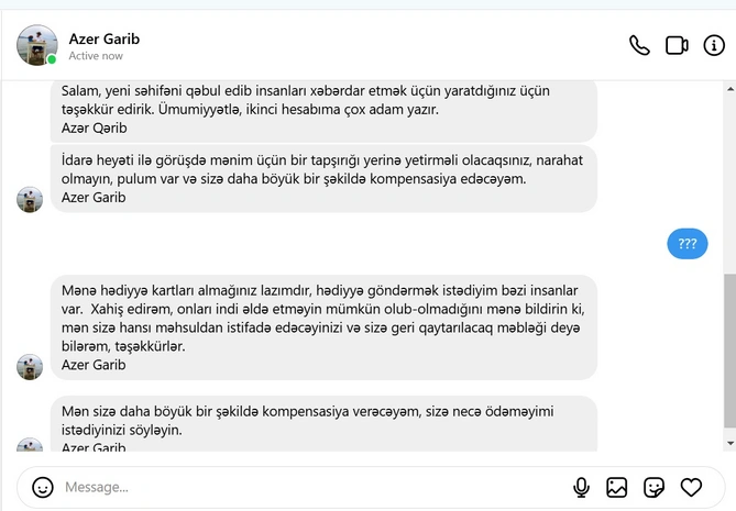 Tanınmış aparıcı Azər Qəribovun adından DƏLƏDUZLUQ Tanınmış aparıcı Azər Qəribovun adından DƏLƏDUZLUQ