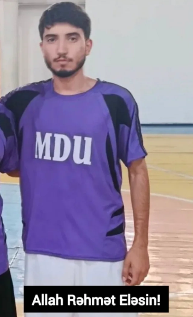 Mingəçevirdə futbol oynayanda qəfil vəfat edən tələbənin FOTOSU