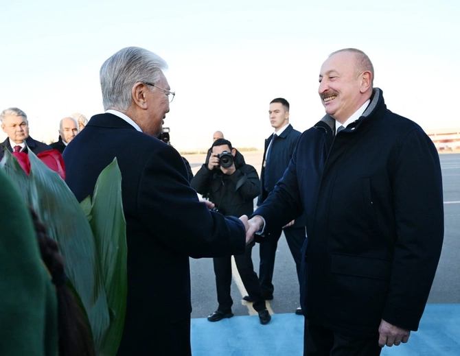 Azərbaycan Prezidenti İlham Əliyev Qazaxıstanda dövlət səfərindədir Azərbaycan Prezidenti İlham Əliyev Qazaxıstanda dövlət səfərindədir
