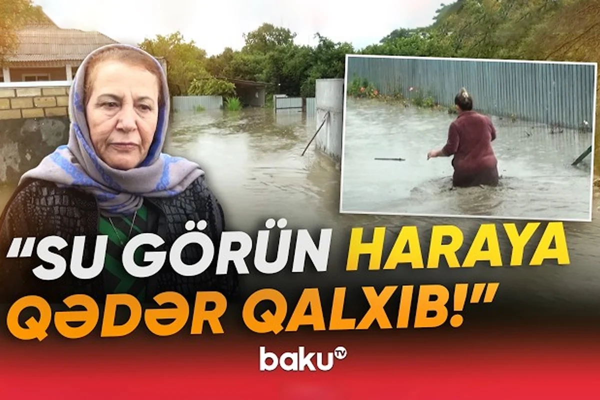 Seldən zərər görən sakin: Həyətə girmək mümkün deyil
