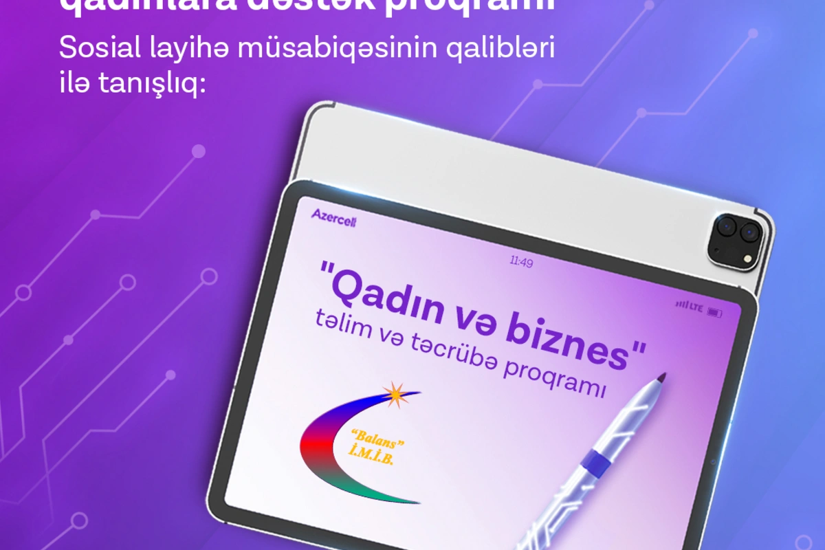 Azercell şəkili qadın sahibkarları dəstəkləyir