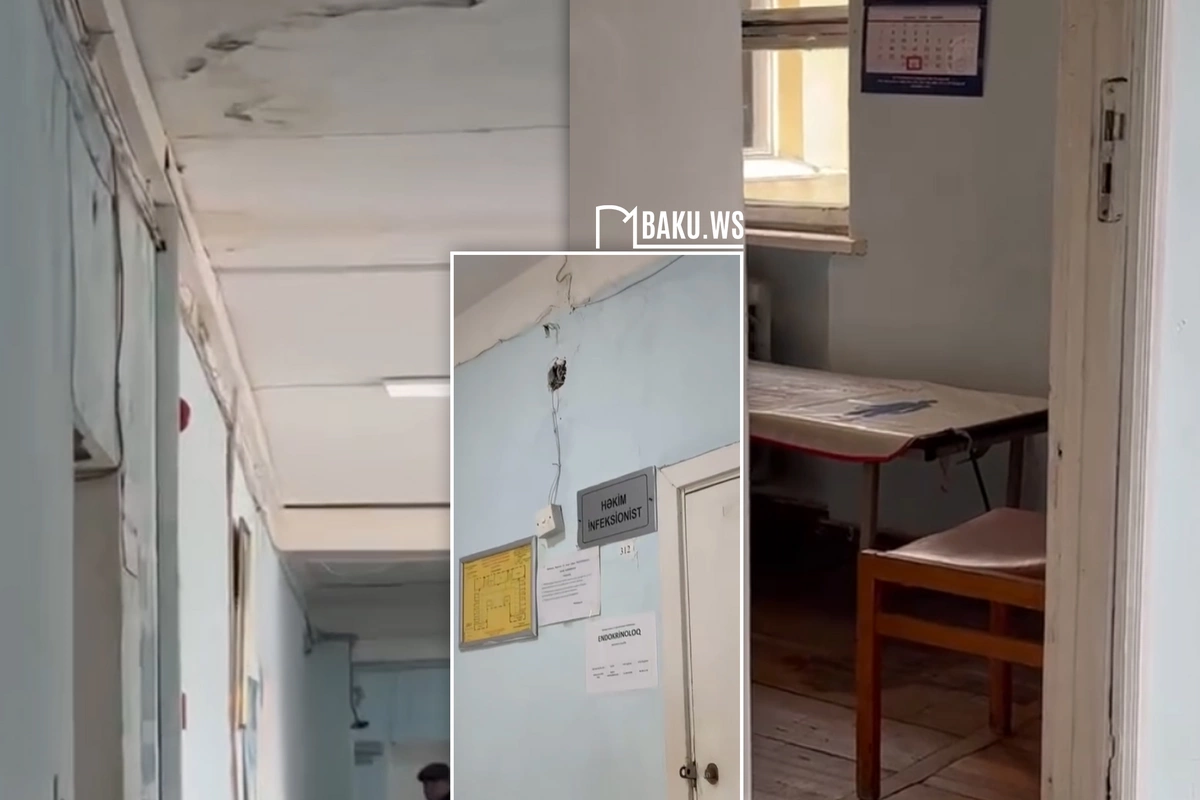 Bakıda poliklinika təhlükə mənbəyinə çevrilib