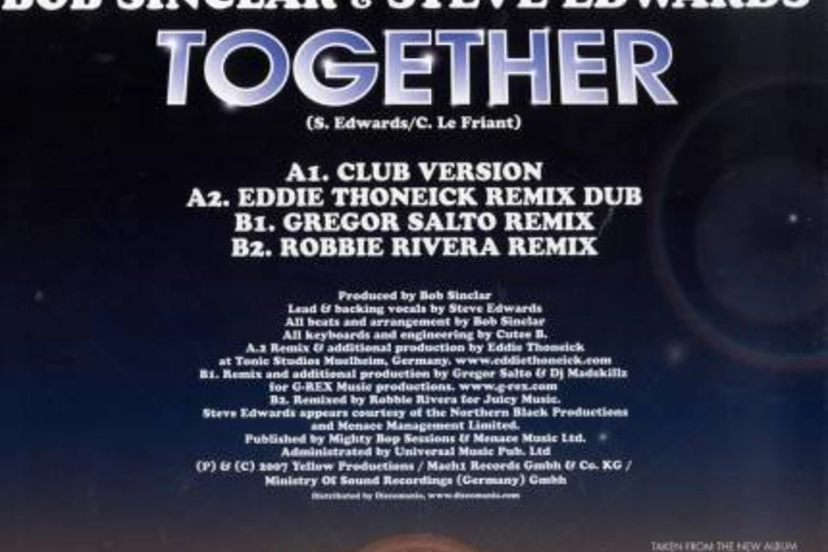 Bob Sinclar & Steve Edwards - Together