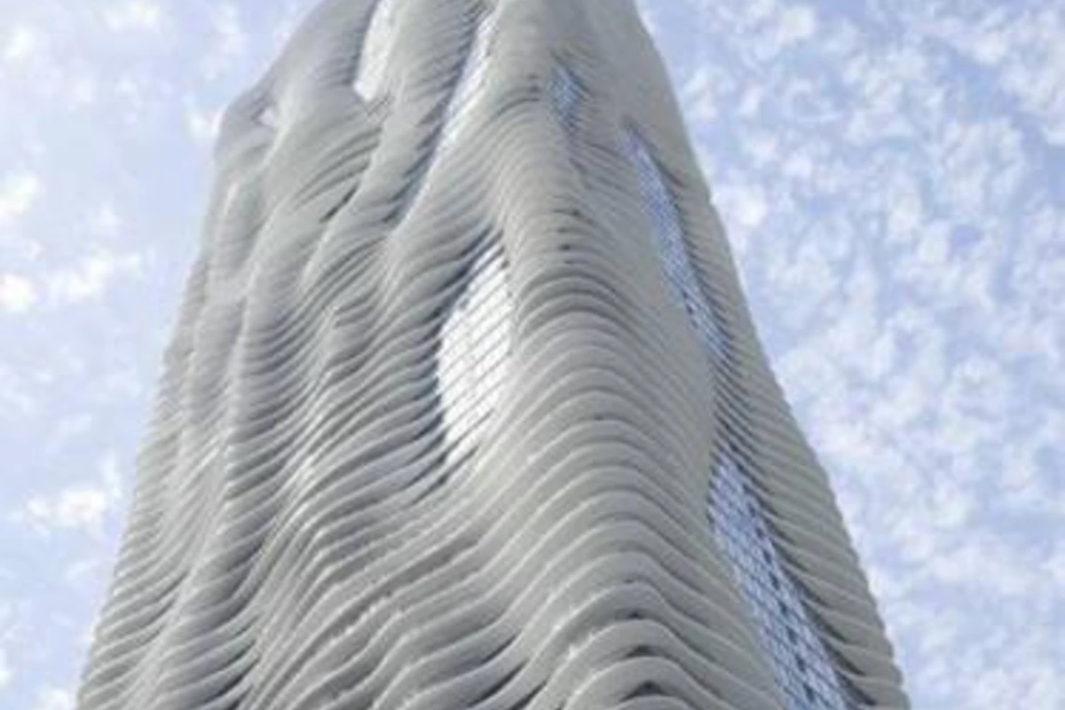 Nəhəng tikili Çikaqo ştatında [Aqua Tower]