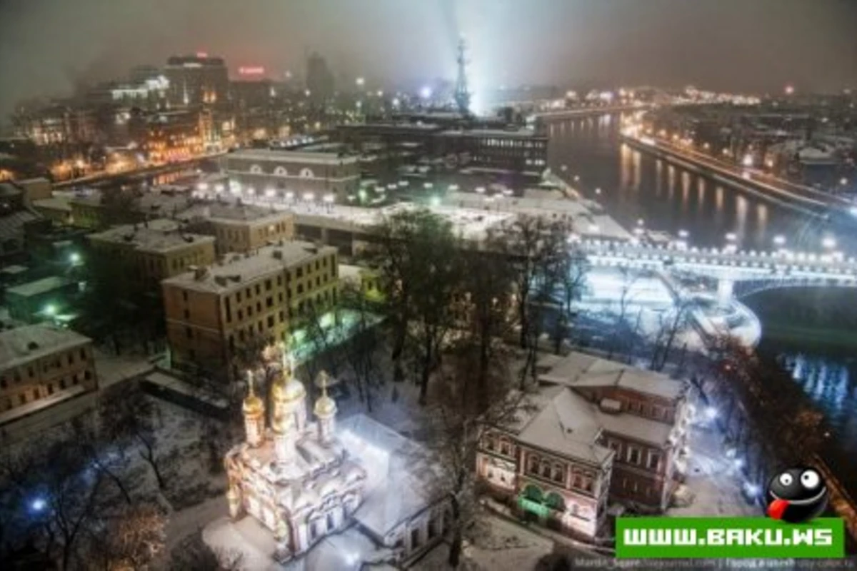Фотографии ночной Москвы