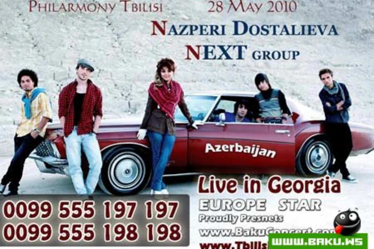 Nazpəri Dostəliyeva 5 yaraşıqlı oğlanla Tiflisə gedir