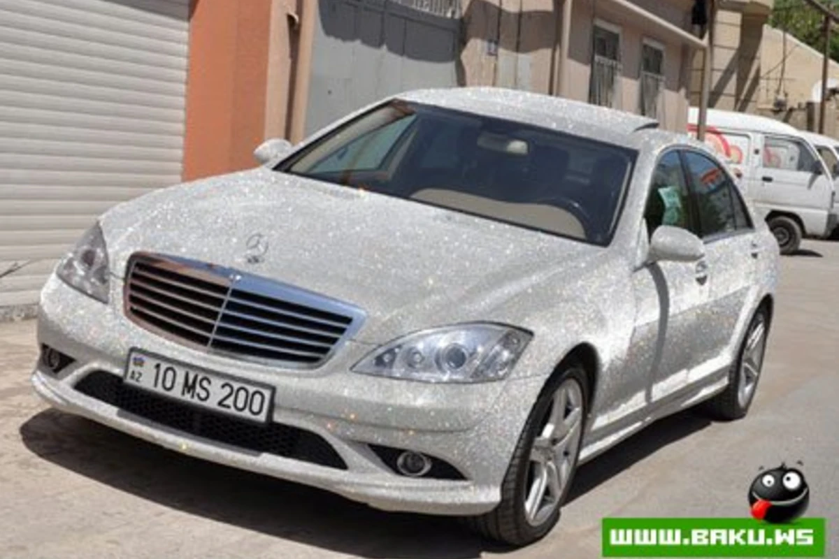 Mercedes S class Swarovski -  Bakıda