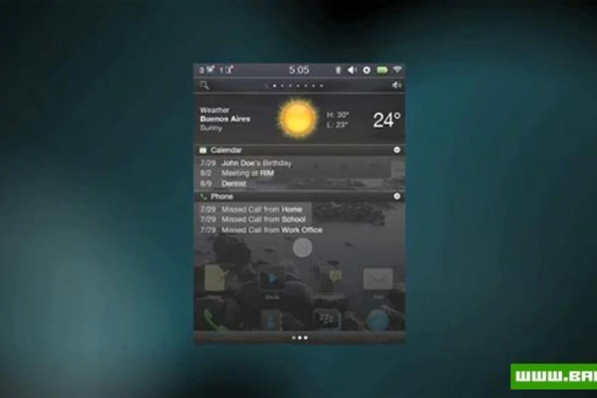 BlackBerry OS 8 Vision - Video