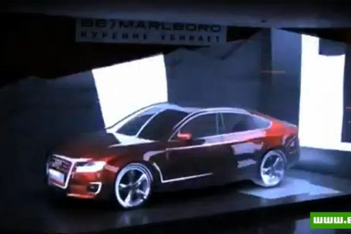Крутая презентация нового автомобиля Audi