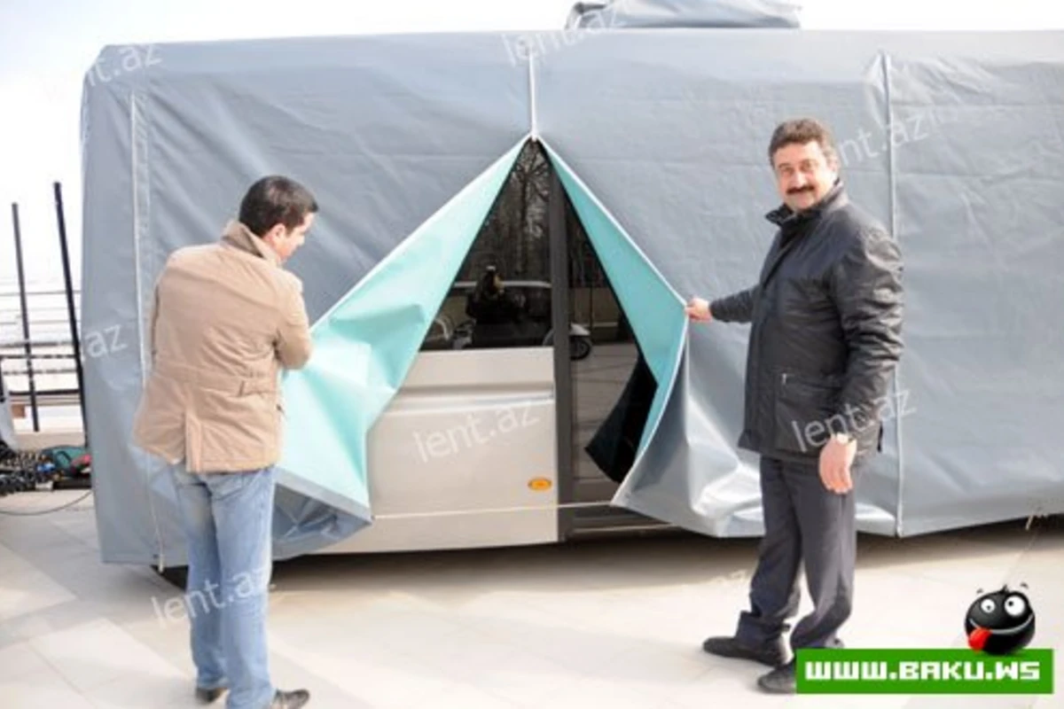 Bakıya ilk “Eurovision” avtobusu gətirilib
