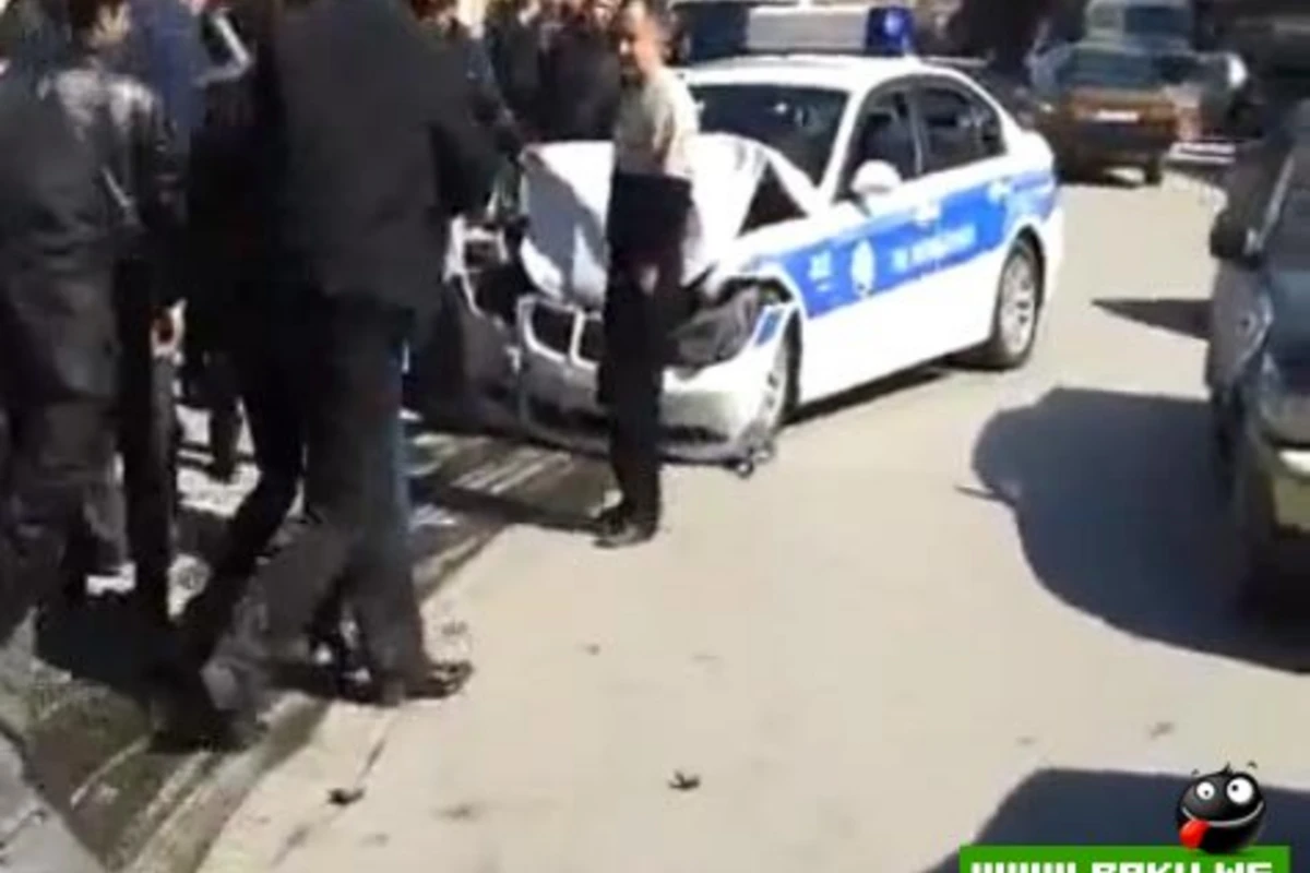 DYP iki maşın və bir piyadanı vurdu [video]