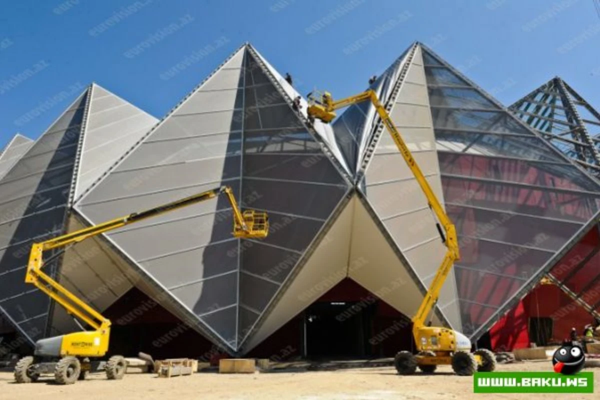 В Baku Crystal Hall проводятся завершающие работы [фото - видео]