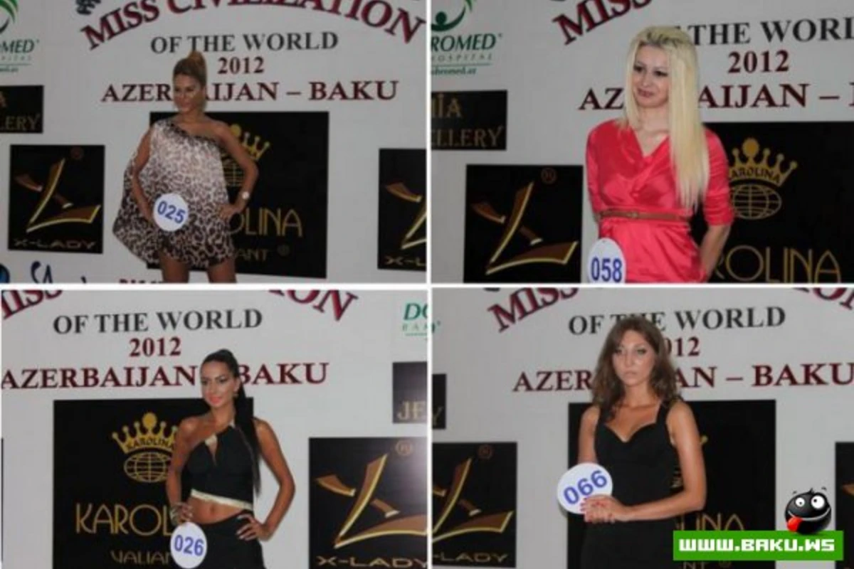 Определены участницы азербайджанского отборочного тура конкурса Miss Civilization