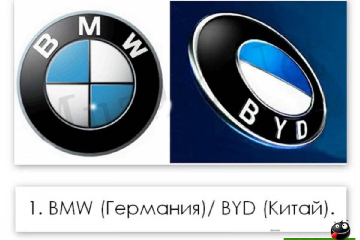 Ворованные логотипы автоконцернов