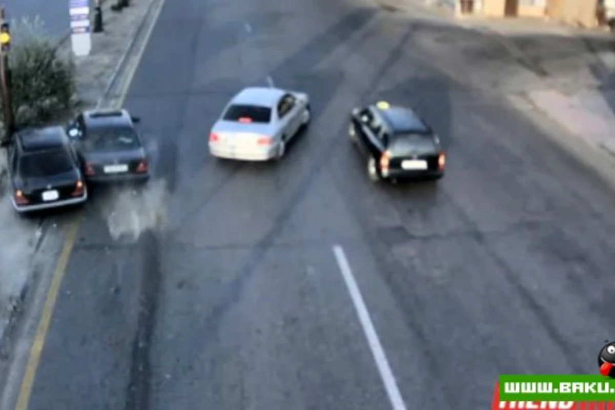 Тяжелые последствия автохулиганства на дорогах Баку [видео]