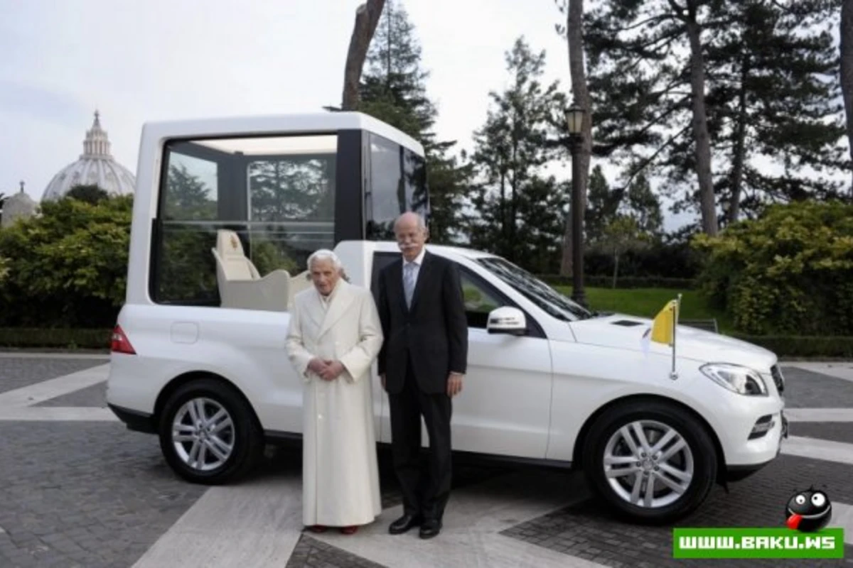 Папамобиль Mercedes M-Class 2013 для Бенедикта XVI [фото]