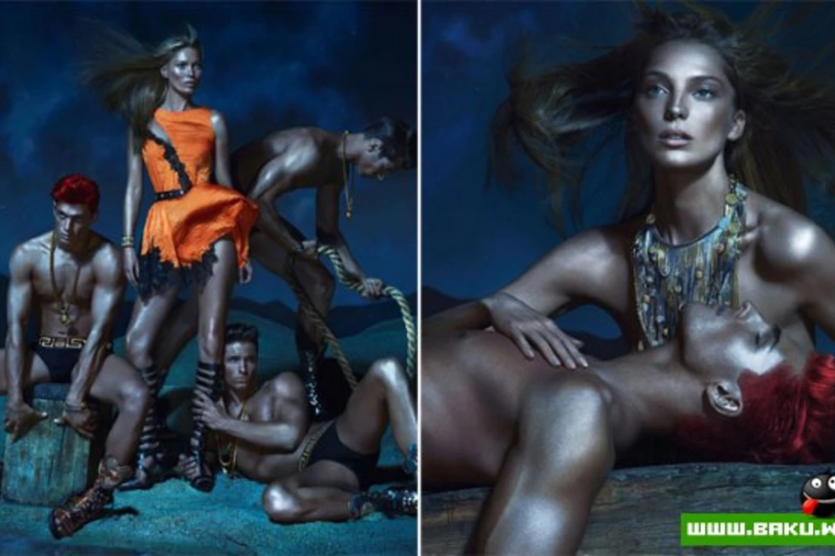 Кейт Мосс в рекламе Versace