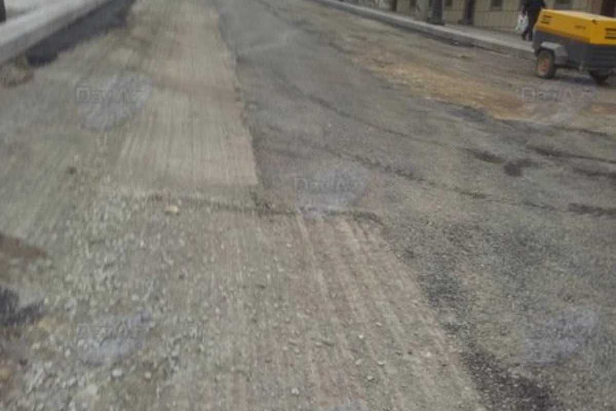 В центре Баку закрыта еще одна дорога