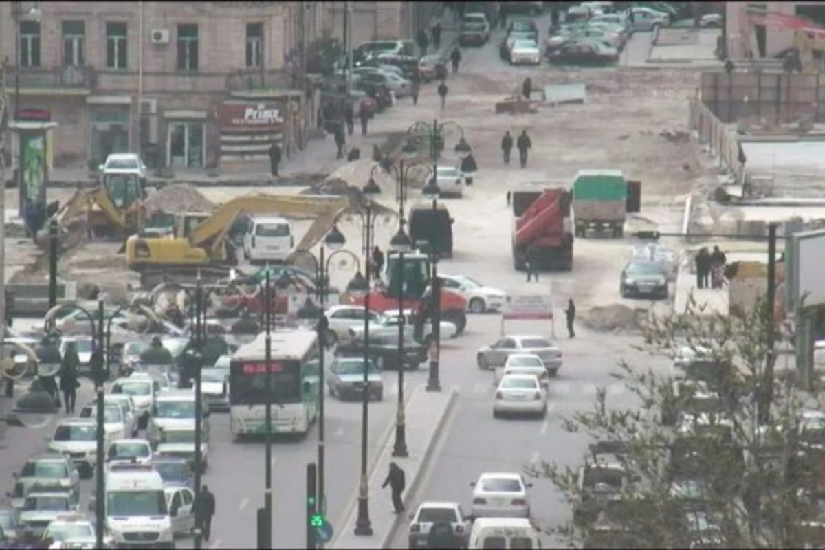В центре Баку перекрыт ряд улиц