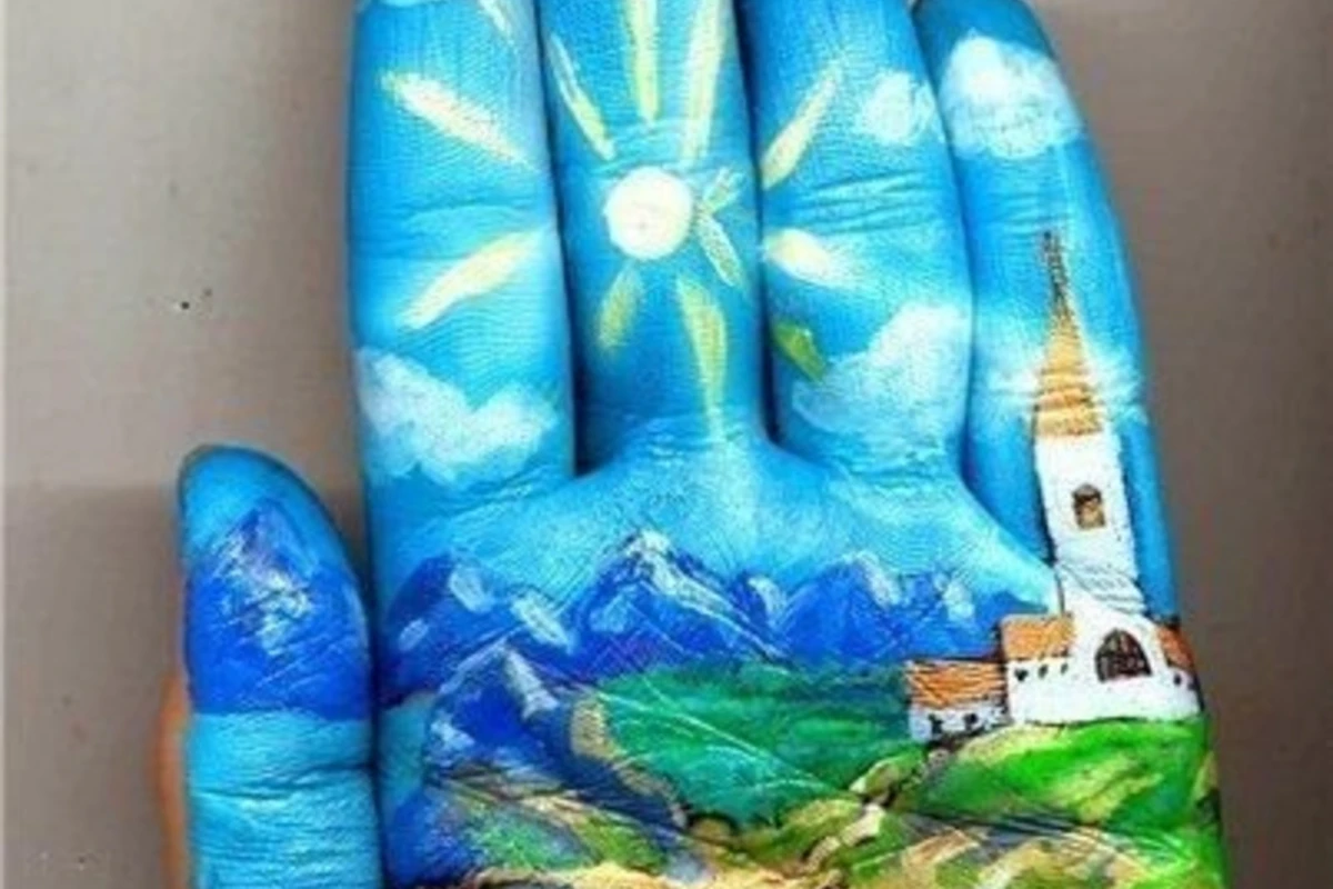 Сказочные рисунки на ладонях