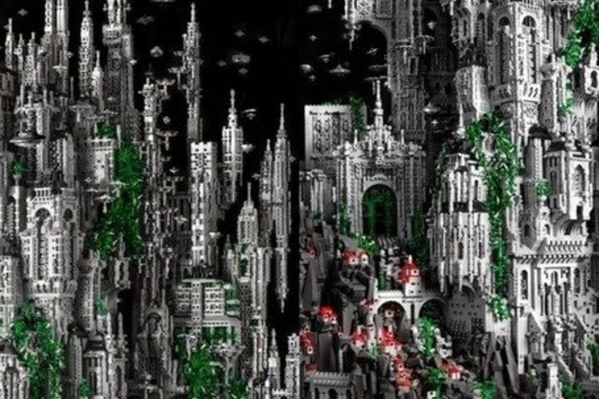 Дизайнер потратил 600 часов на строительство города из 200.000 элементов Lego