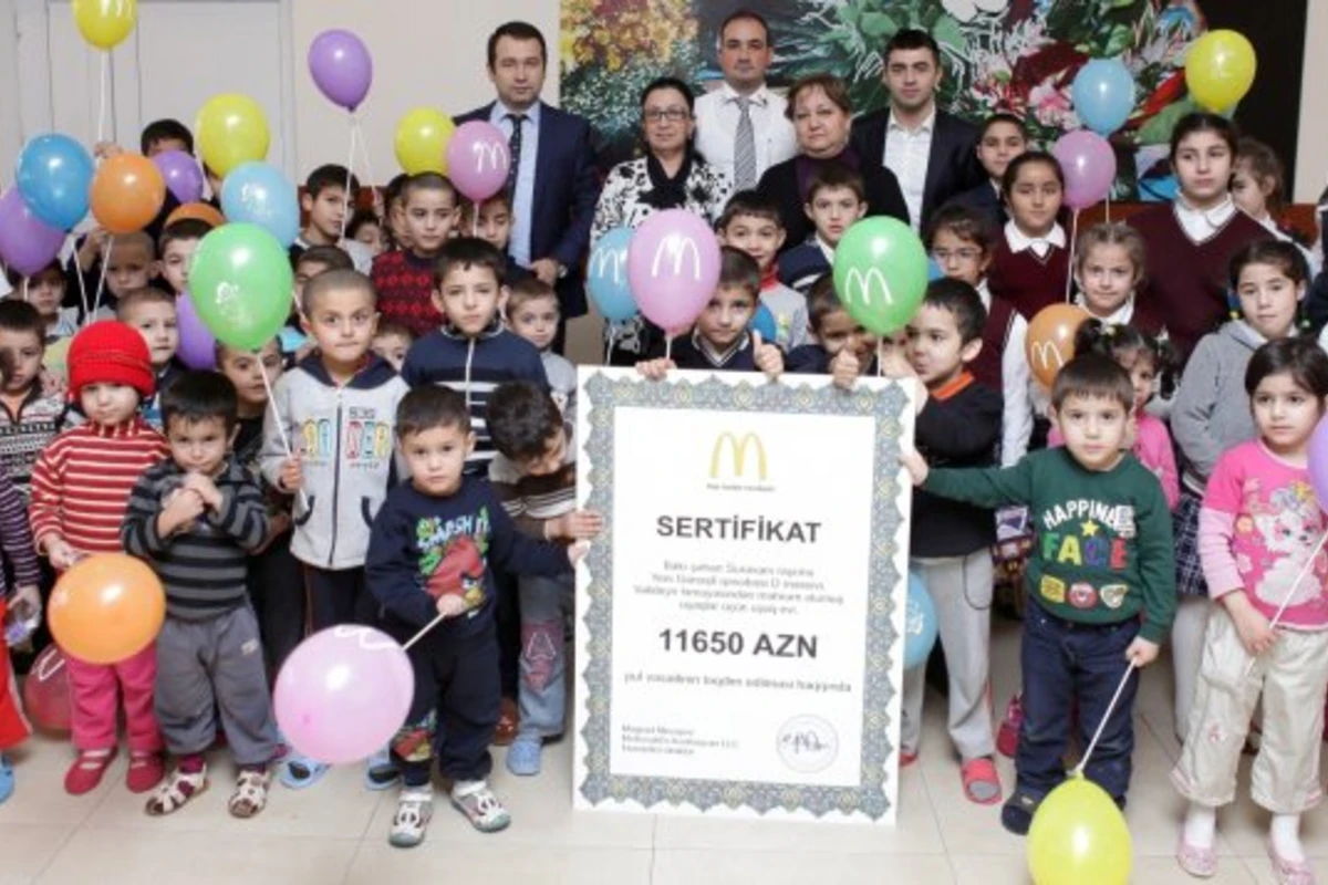 «McDonald's Azerbaijan» провел акцию, посвященную Всемирному дню ребенка
