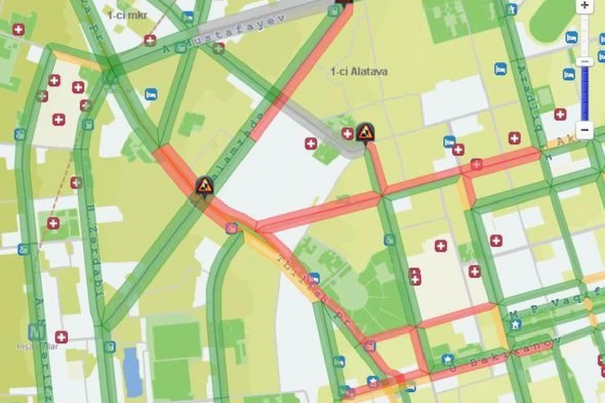 В Баку закрыта еще одна дорога