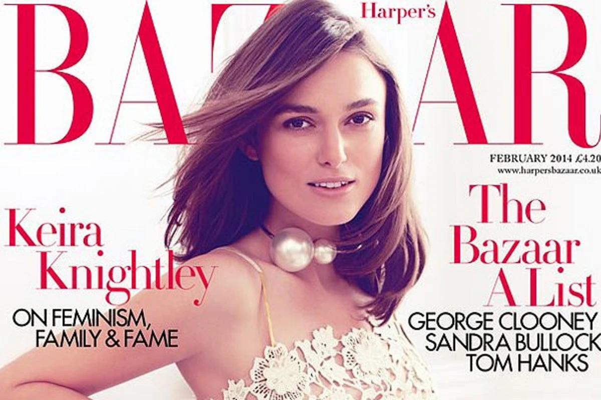 Кира Найтли на обложке британского Harper's Bazaar