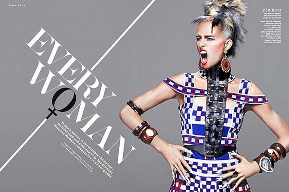 Каролина Куркова для Stylist Magazine