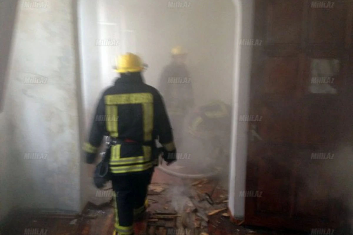В Баку произошел пожар В Баку произошел пожар