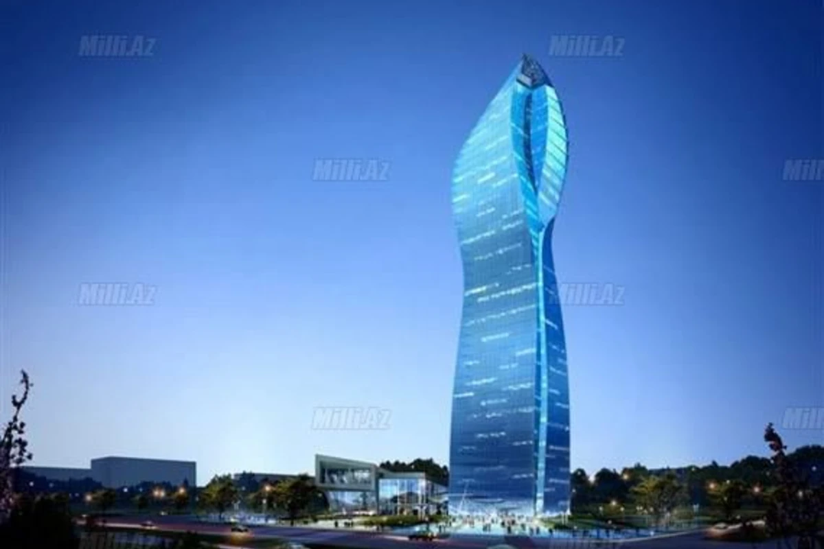 В Баку строится необычное здание SOCAR Tower В Баку строится необычное здание SOCAR Tower