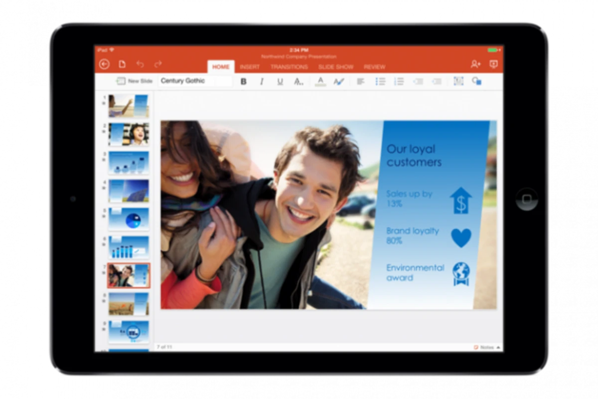 Компания Microsoft выпустила Office для iPad