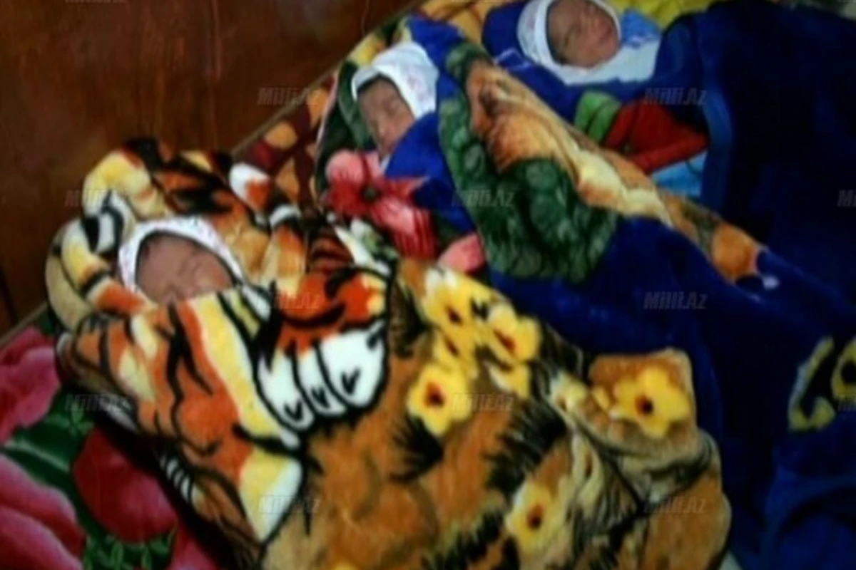 В Азербайджане вновь родилась тройня