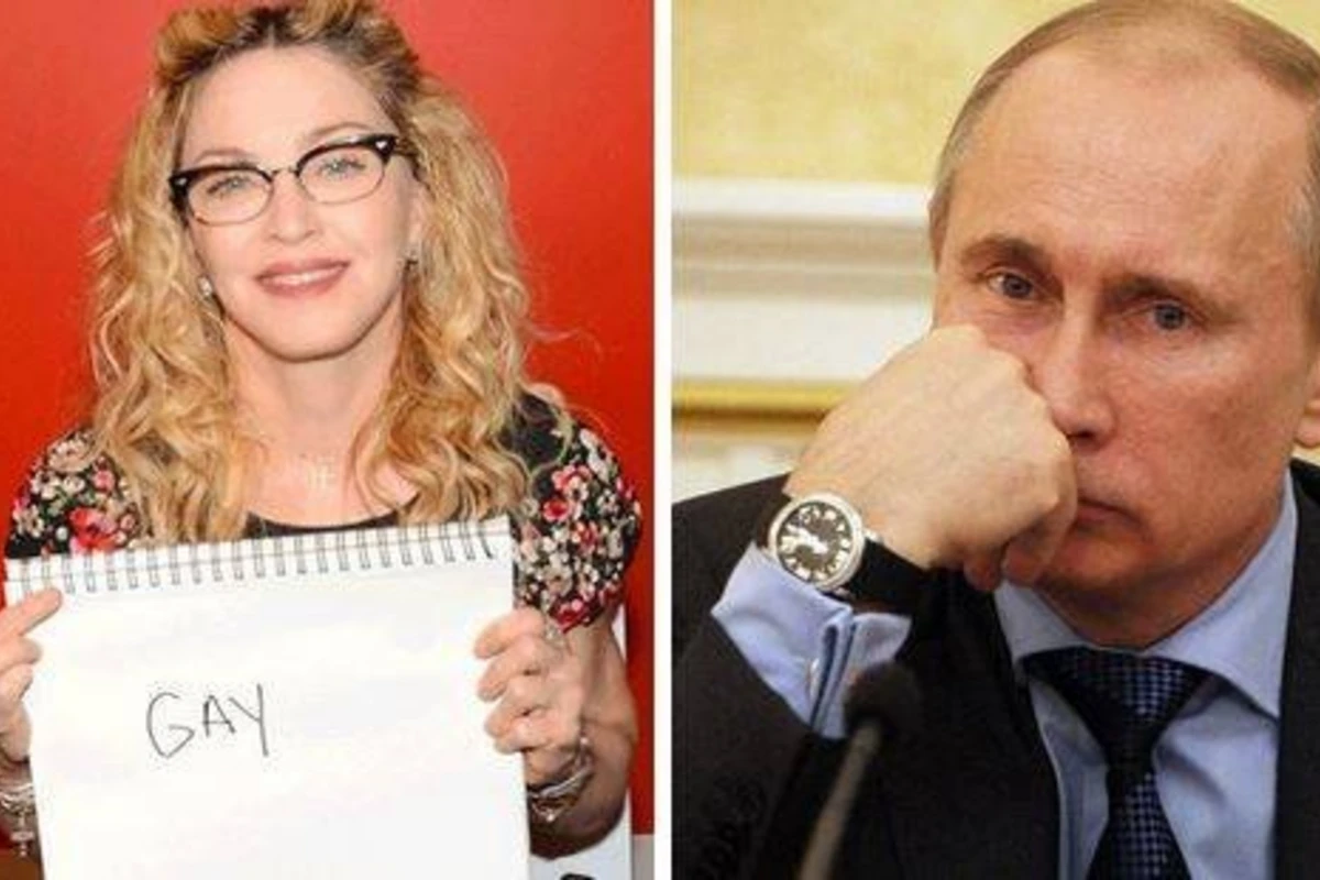 Мадонна назвала Владимира Путина геем