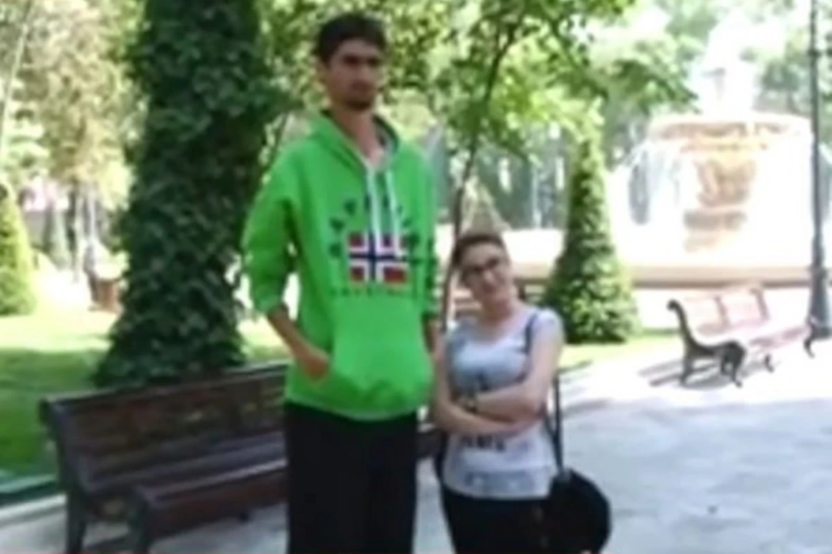 Самый высокий человек в Азербайджане (видео)