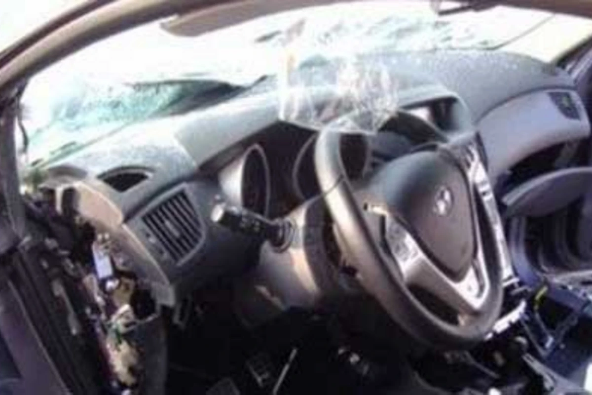 В Баку полицейский автомобиль попал в ДТП